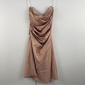 Dance & Marvel Rose Gold Open Back Dress
